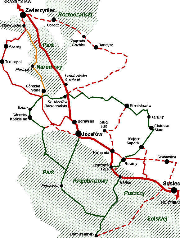 Mapa przebiegu trasy